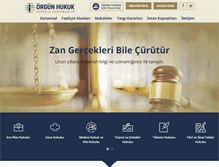 Tablet Screenshot of orgunhukuk.com